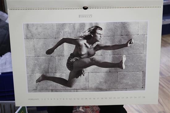 A 1990 Pirelli calendar, mint in box
